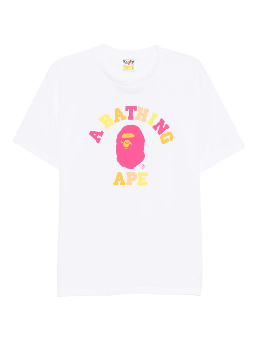 A BATHING APE T-shirt met print Wit