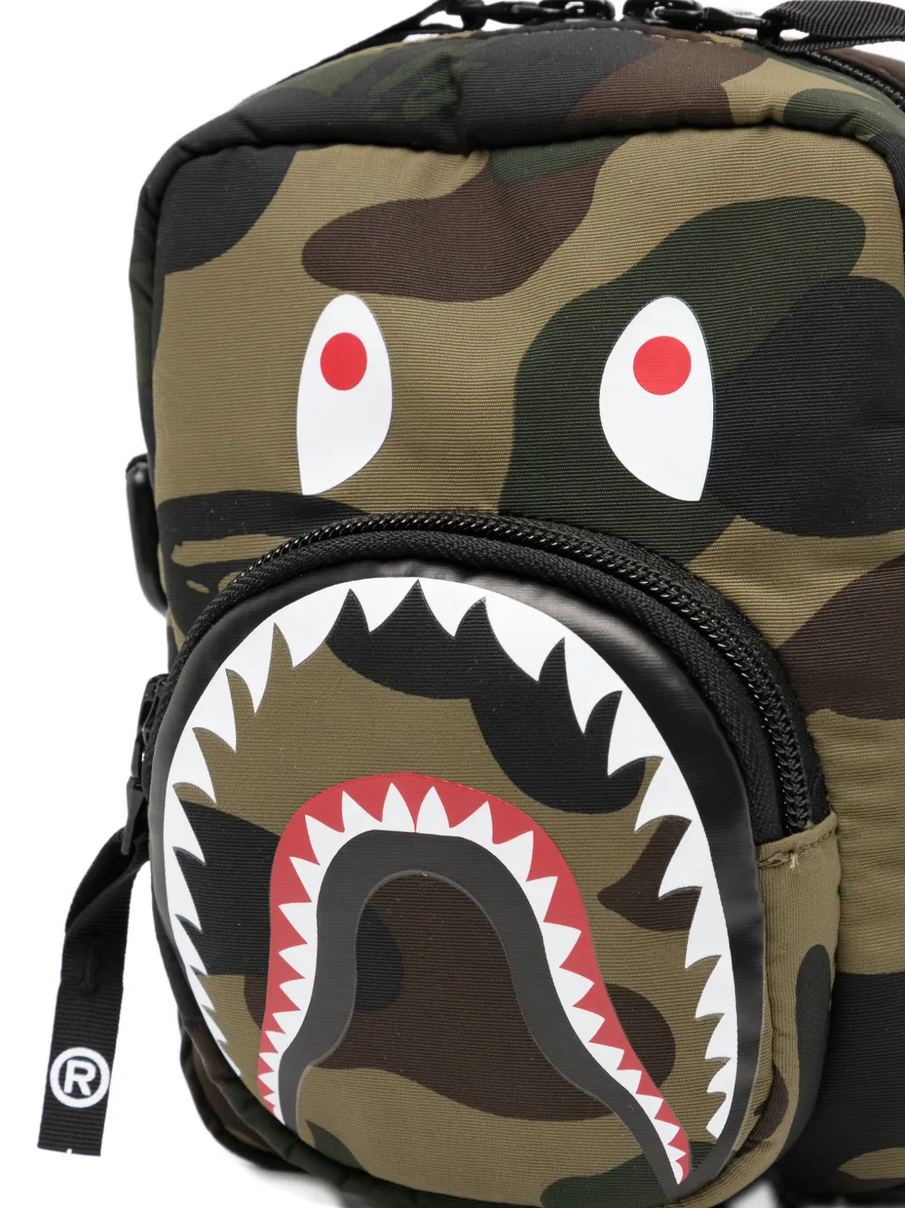 A BATHING APE 1st Camo Shark messengertas Groen