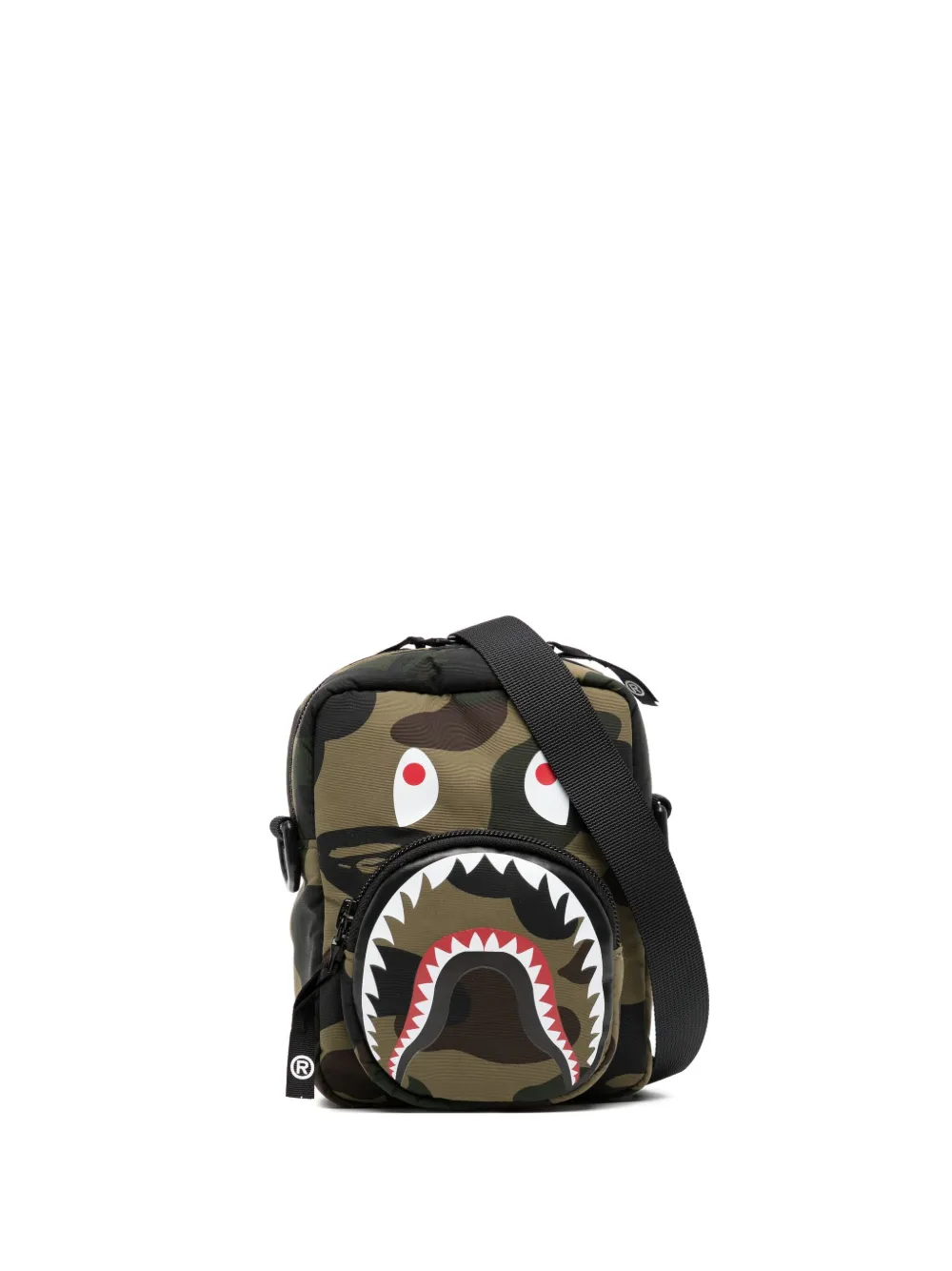 A BATHING APE 1st Camo Shark messengertas Groen