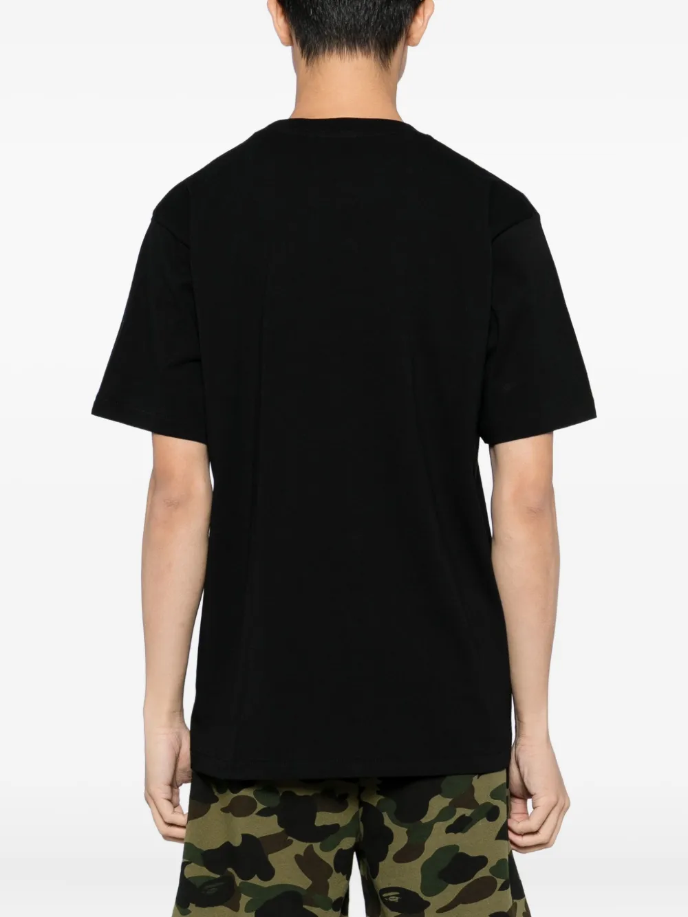 A BATHING APE T-shirt met print Zwart