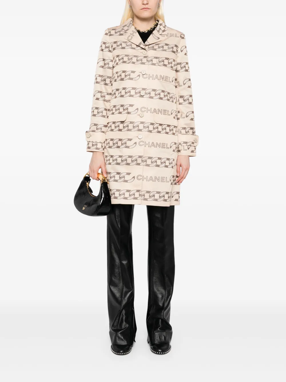 CHANEL Pre-Owned 2001 printed coat | Image 2