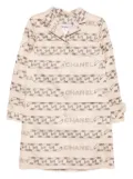 CHANEL Pre-Owned 2001 printed coat - Neutrals