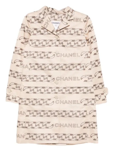 CHANEL Pre-Owned 2001 printed coat