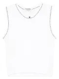 CHANEL Pre-Owned 1990-2000s sleeveless tank top - White