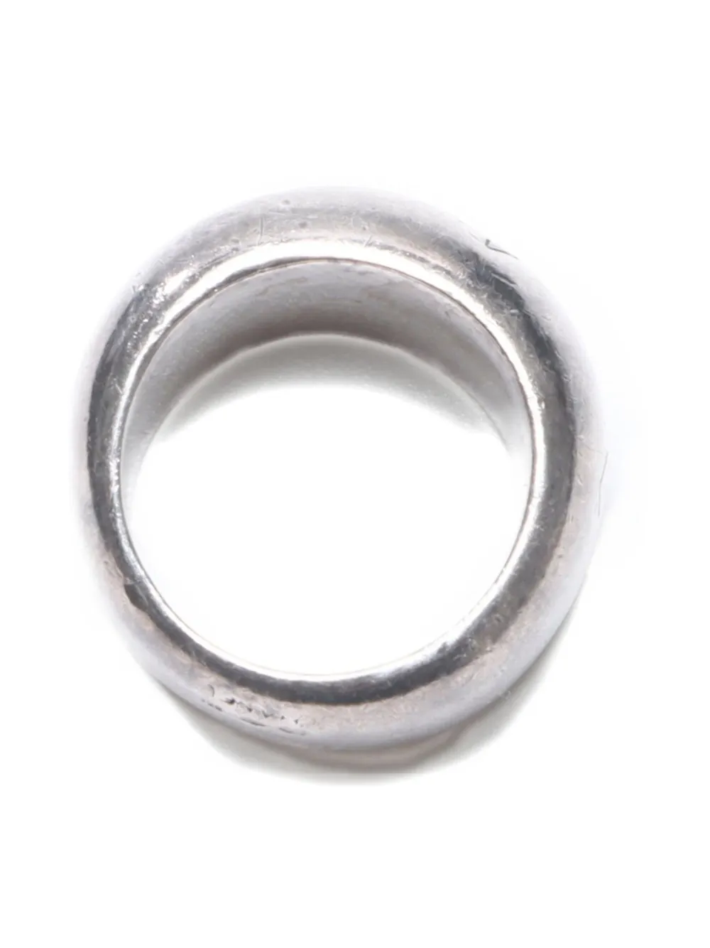 Pre-owned Chanel 1980-1990 Engraved-logo Ring