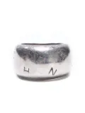 CHANEL Pre-Owned 1980-1990s engraved-logo ring - Silver