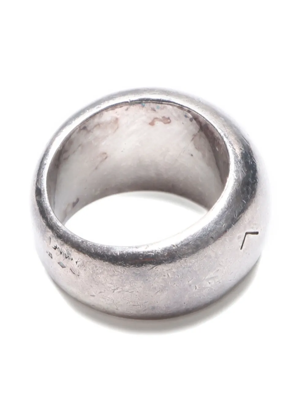 Pre-owned Chanel 1980-1990 Engraved-logo Ring