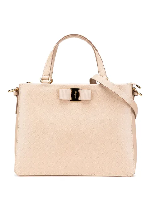 Ferragamo Pre-Owned 2021 Printed Calfskin Tracy Vara satchel