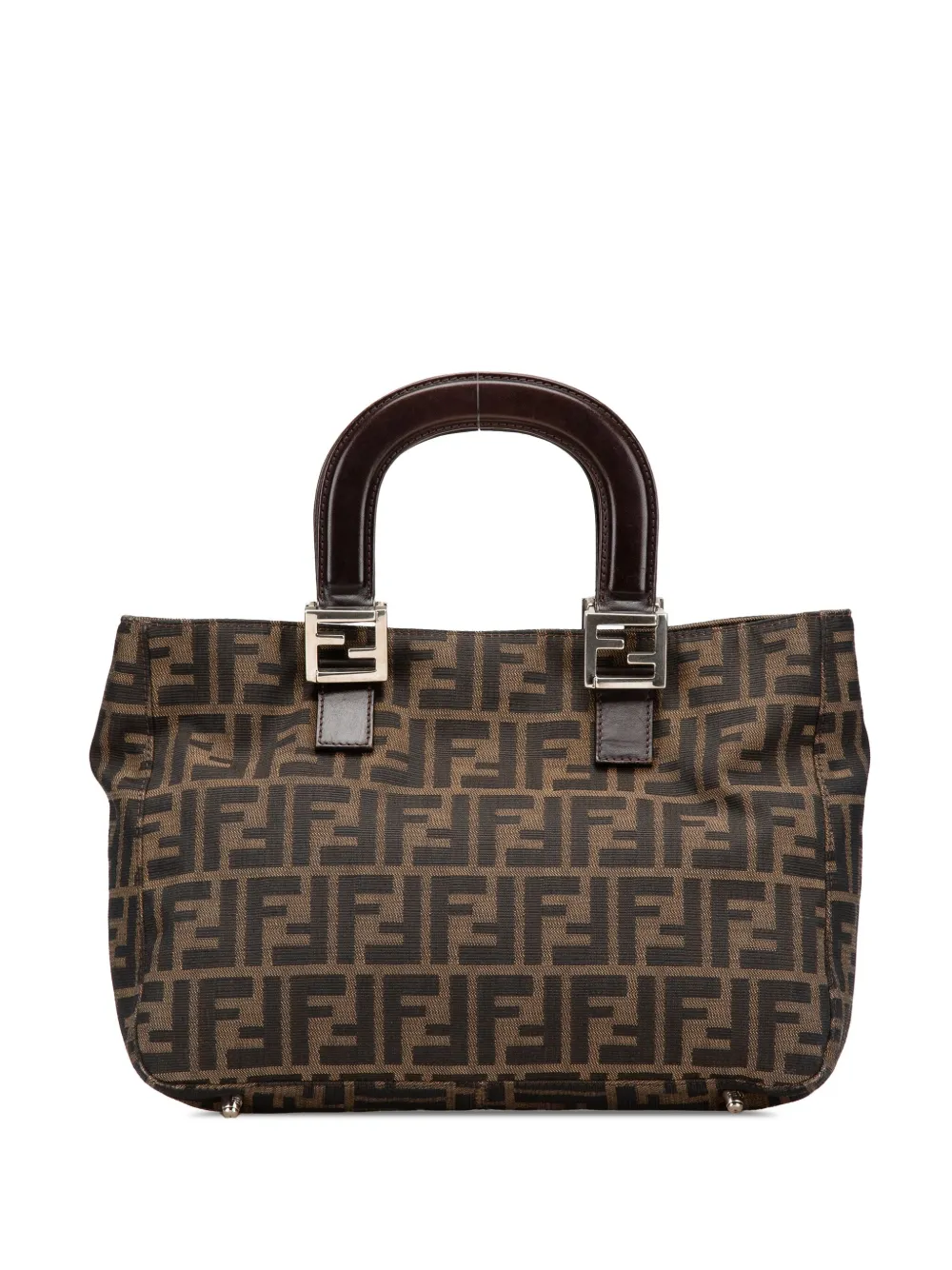 Fendi Pre-Owned 2010-2024 Small Zucca Canvas Twins tote bag | Brown | Image 1