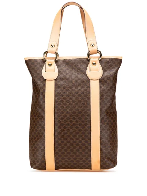 Céline Pre-Owned 2010 Macadam Coated Canvas Vertical tote bag