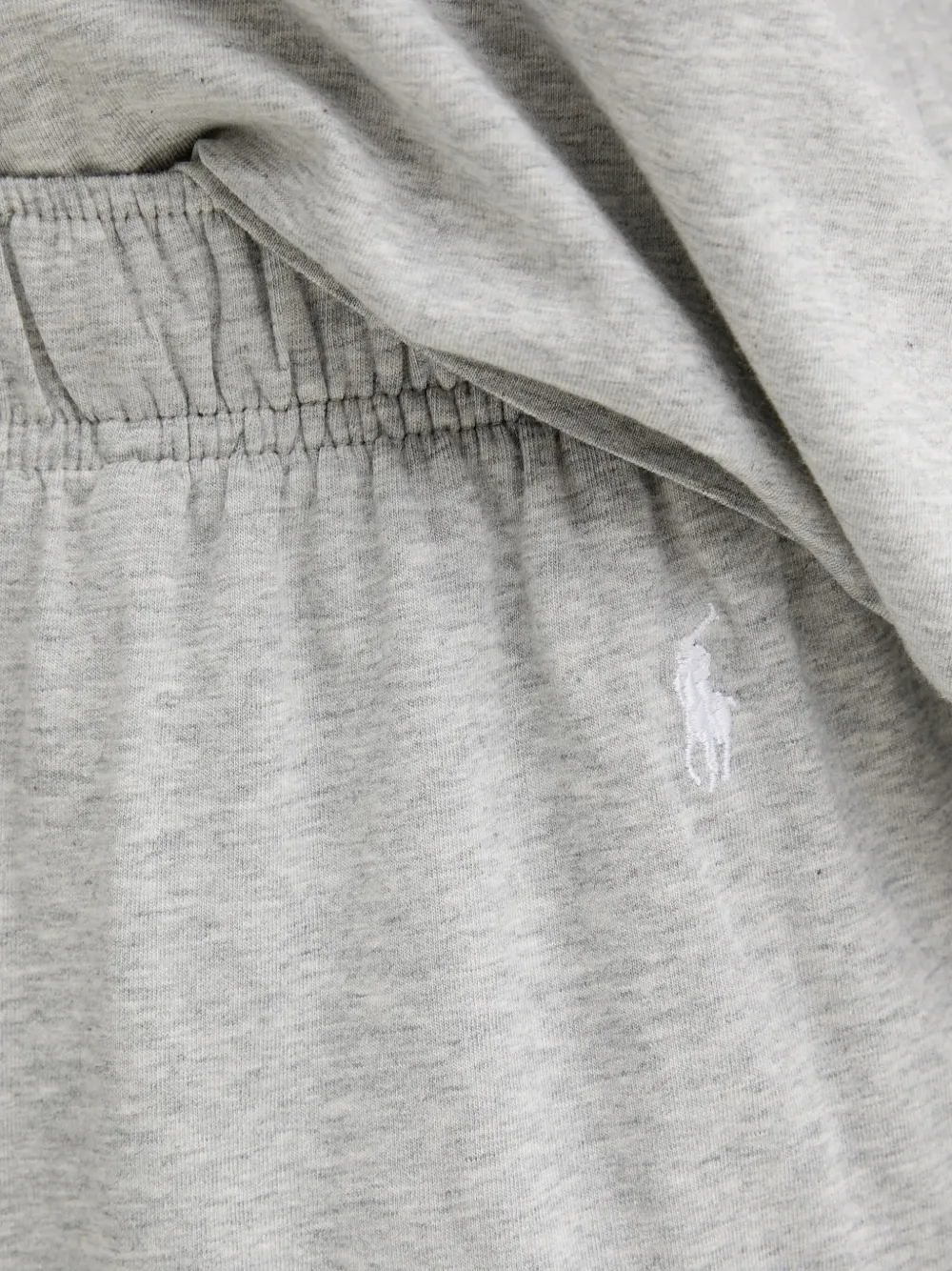 Polo Ralph Lauren Button-front Piped-trim Pajamas In Gray