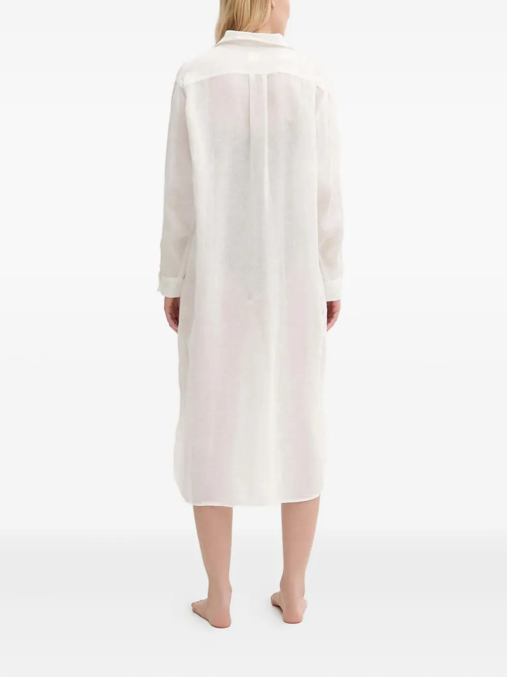 Polo Ralph Lauren Linen/flax Blend Beach Dress In White