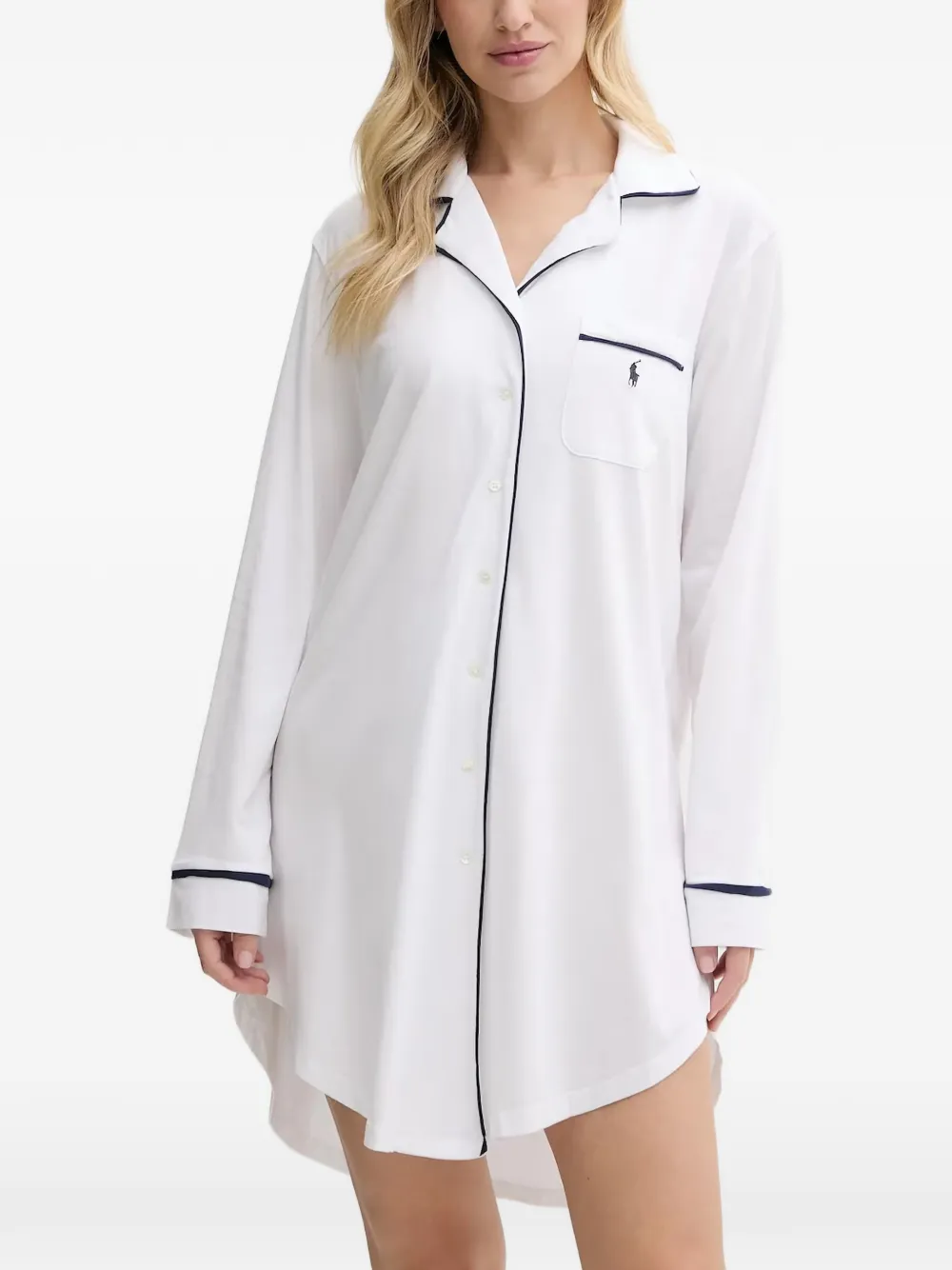Polo Ralph Lauren Nachthemd met zak Wit