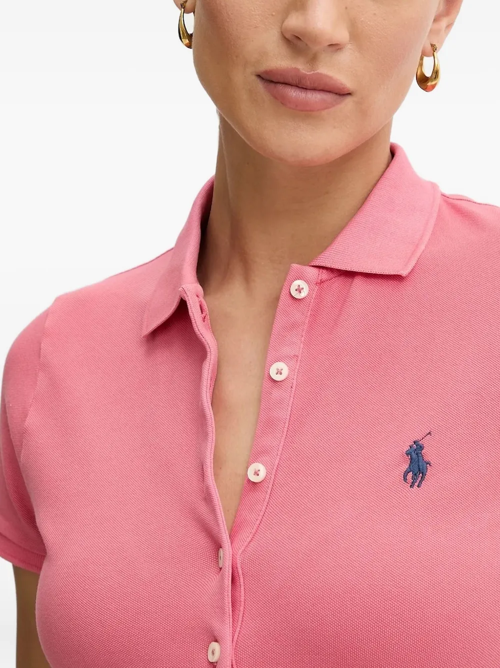 Polo Ralph Lauren Blouse met geborduurd logo Roze