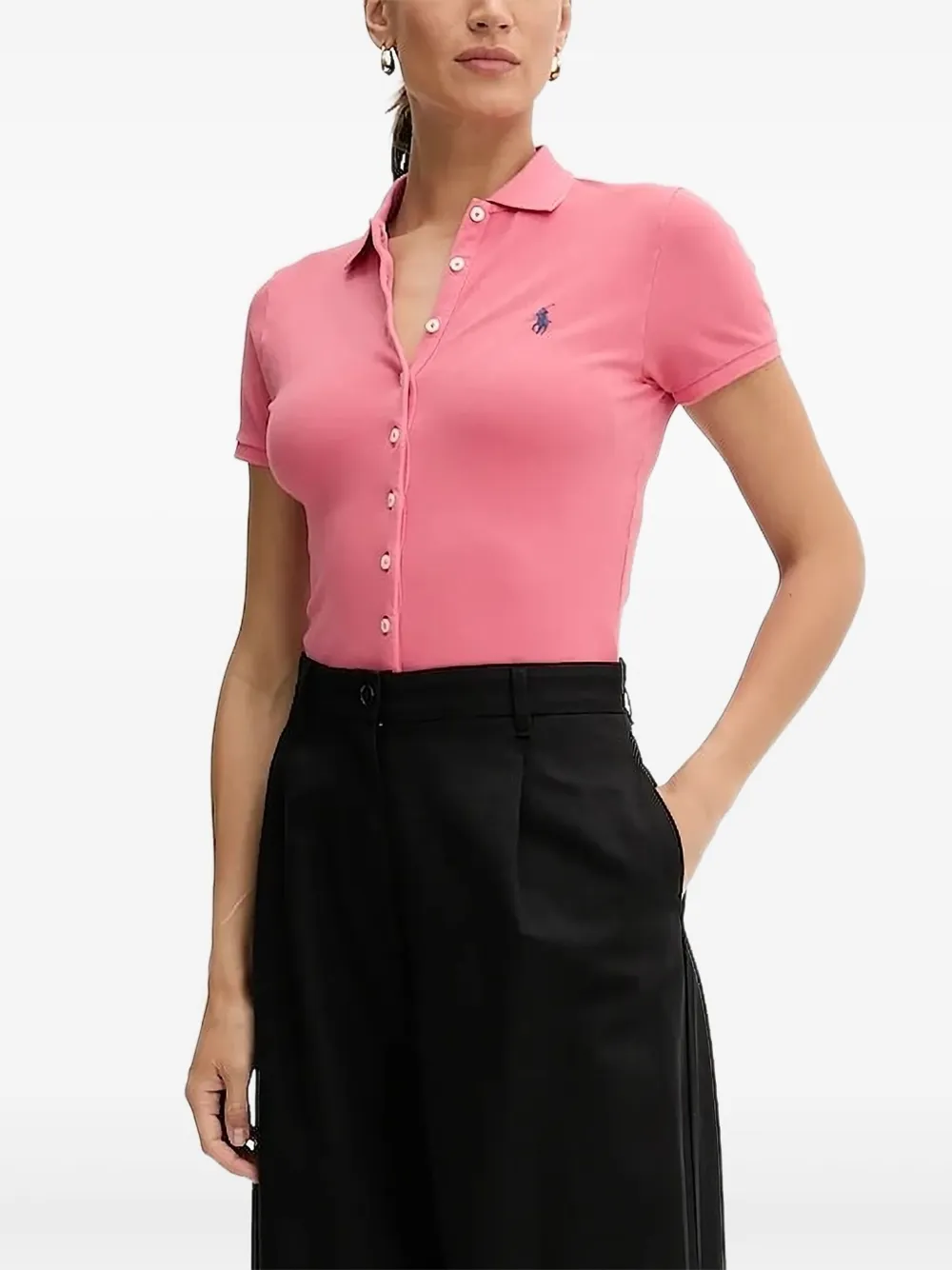 Polo Ralph Lauren Blouse met geborduurd logo Roze