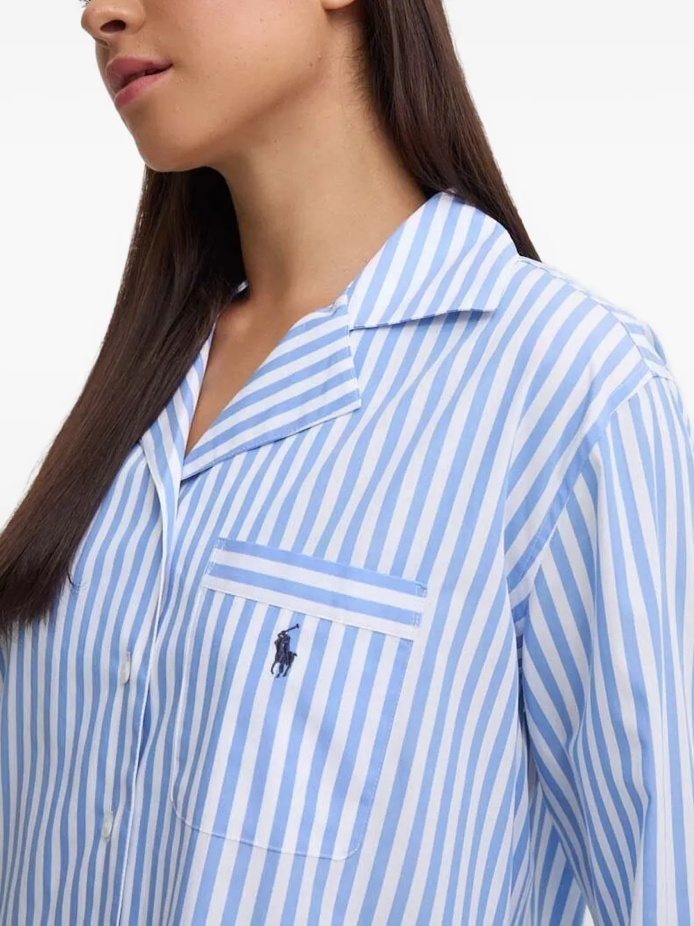 Polo Ralph Lauren Gestreepte pyjama met lange mouwen Blauw