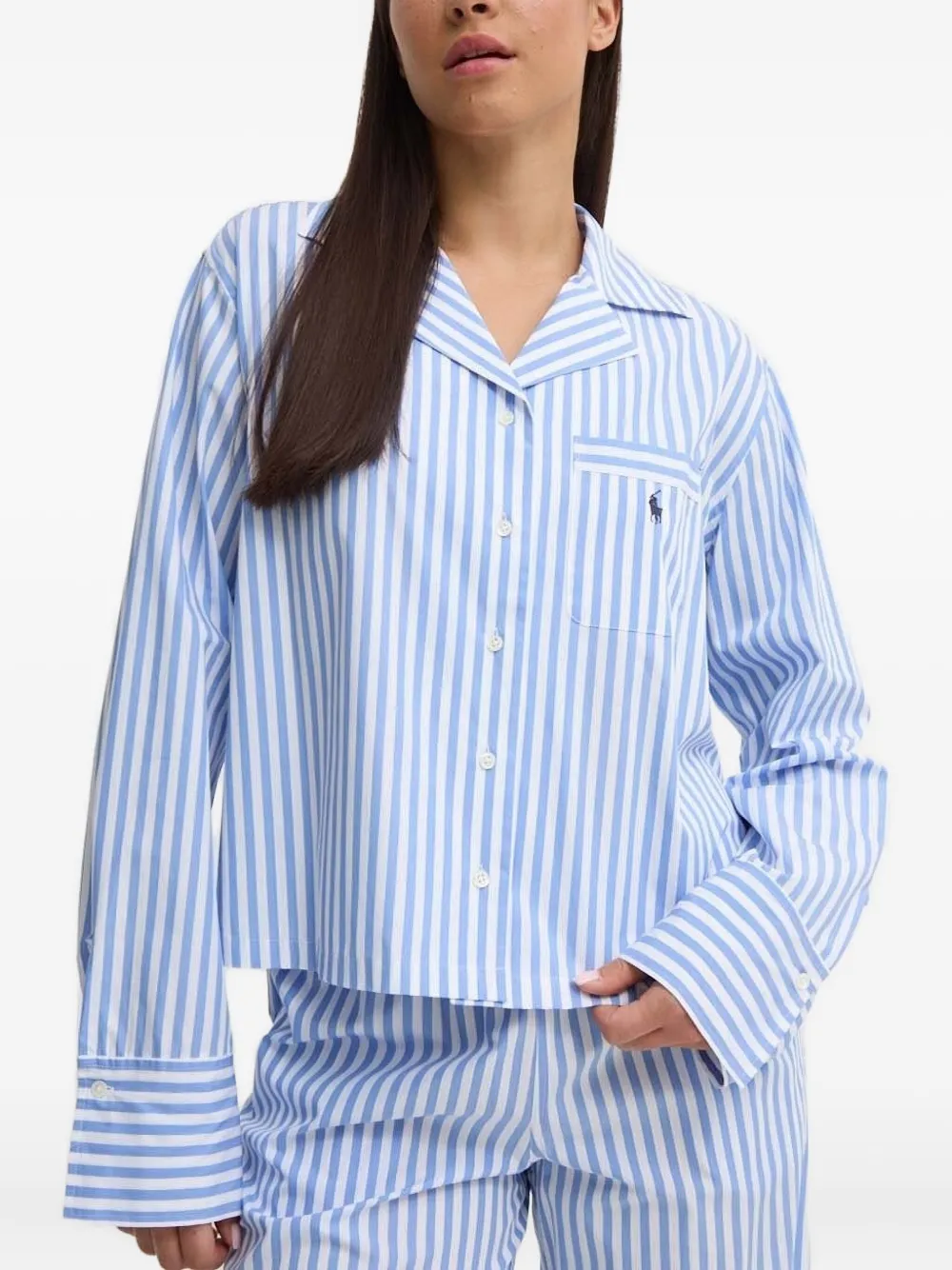 Polo Ralph Lauren Gestreepte pyjama met lange mouwen Blauw