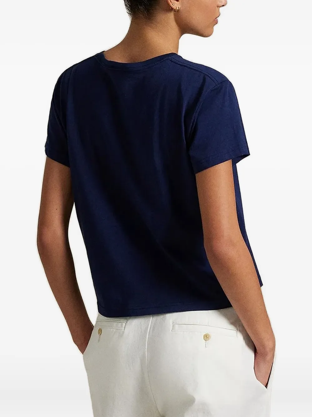 Polo Ralph Lauren T-shirt met geborduurd logo Blauw