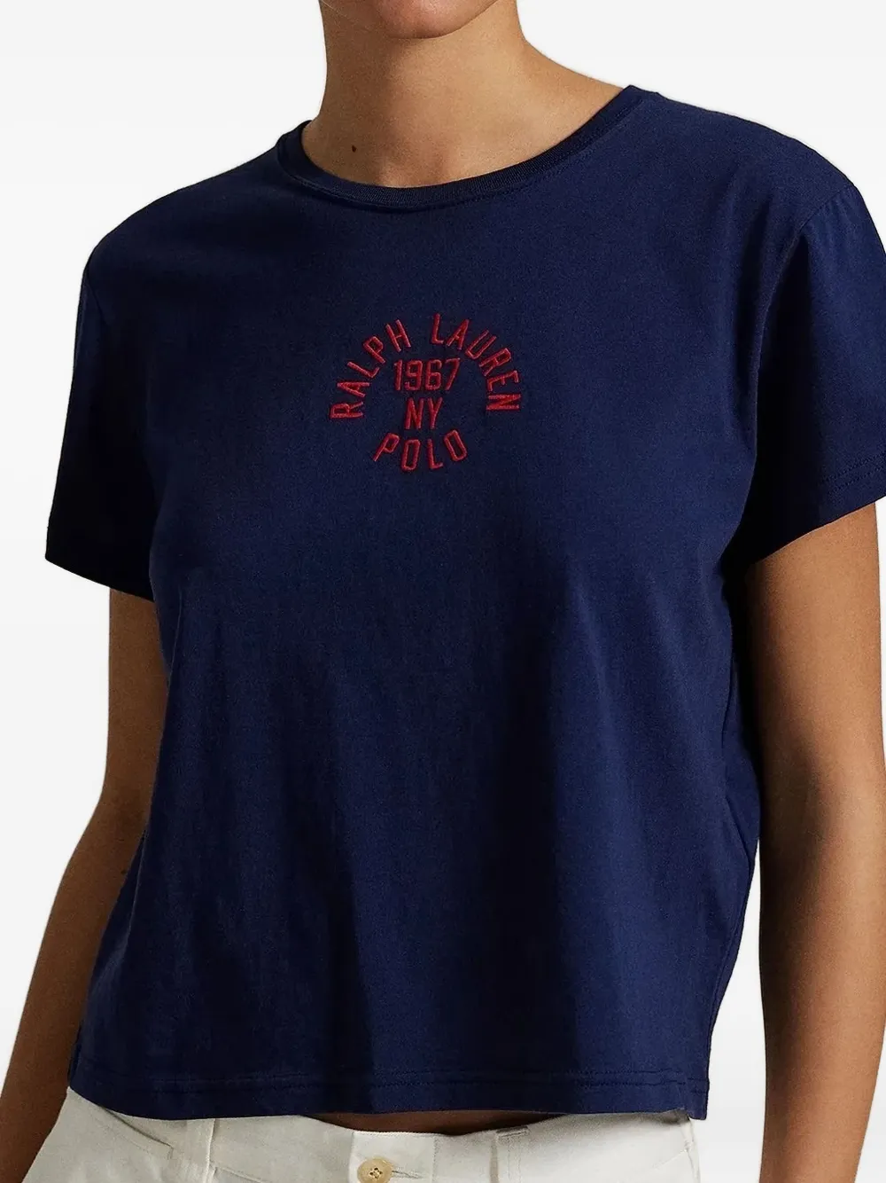 Polo Ralph Lauren T-shirt met geborduurd logo Blauw