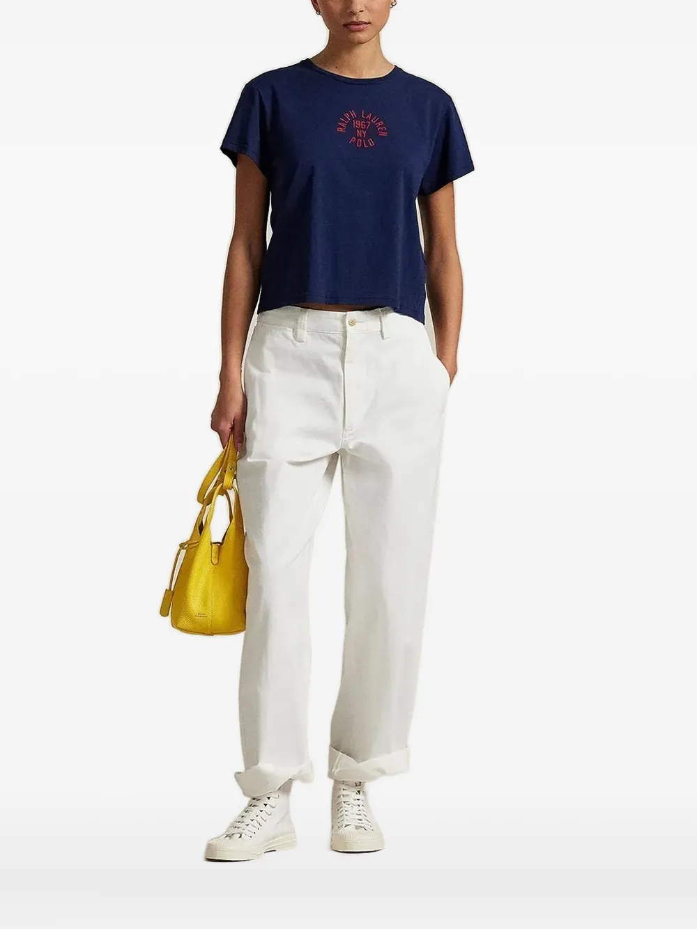 Polo Ralph Lauren T-shirt met geborduurd logo Blauw