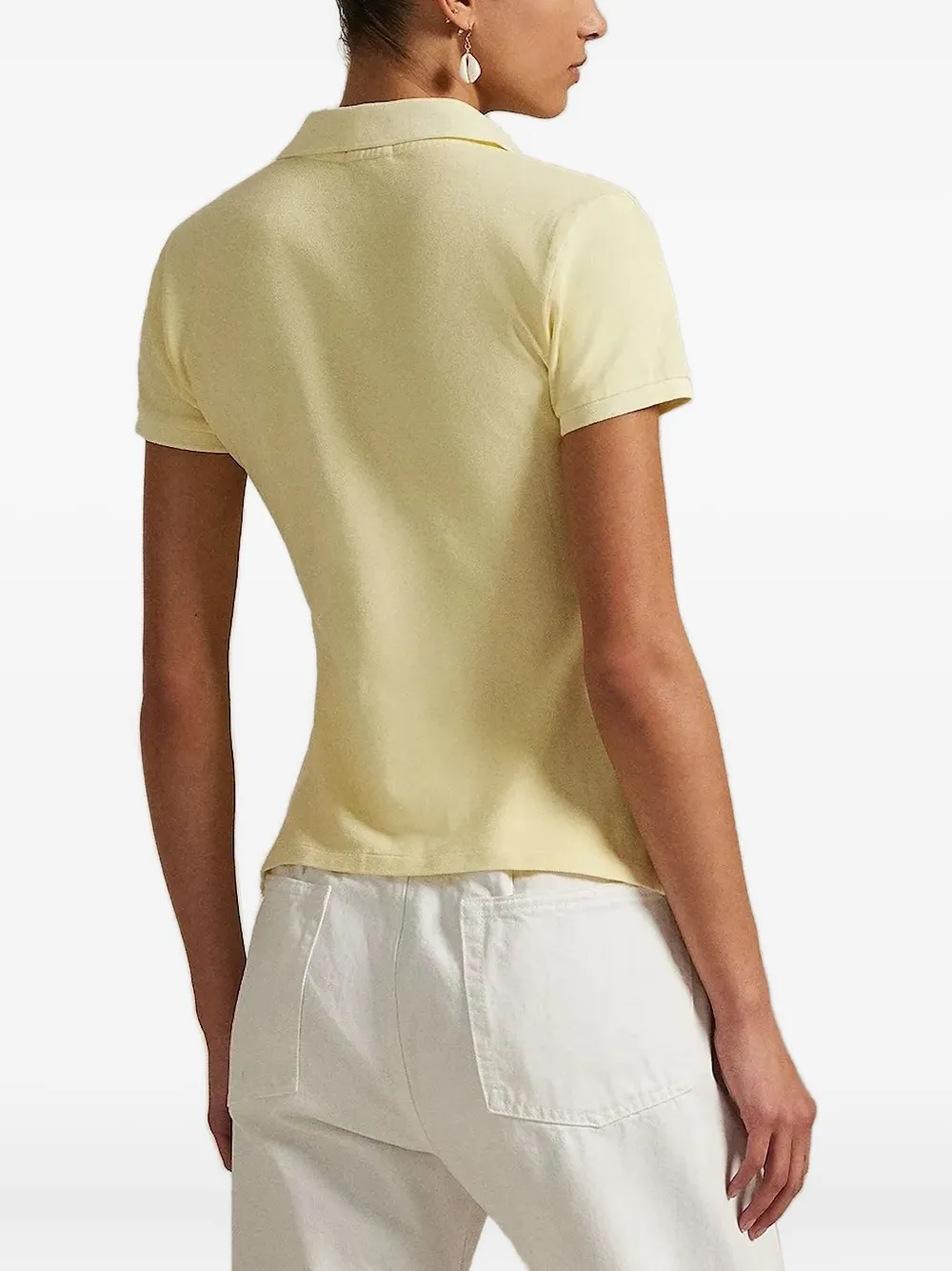 Polo Ralph Lauren Top met korte mouwen en knoop Geel