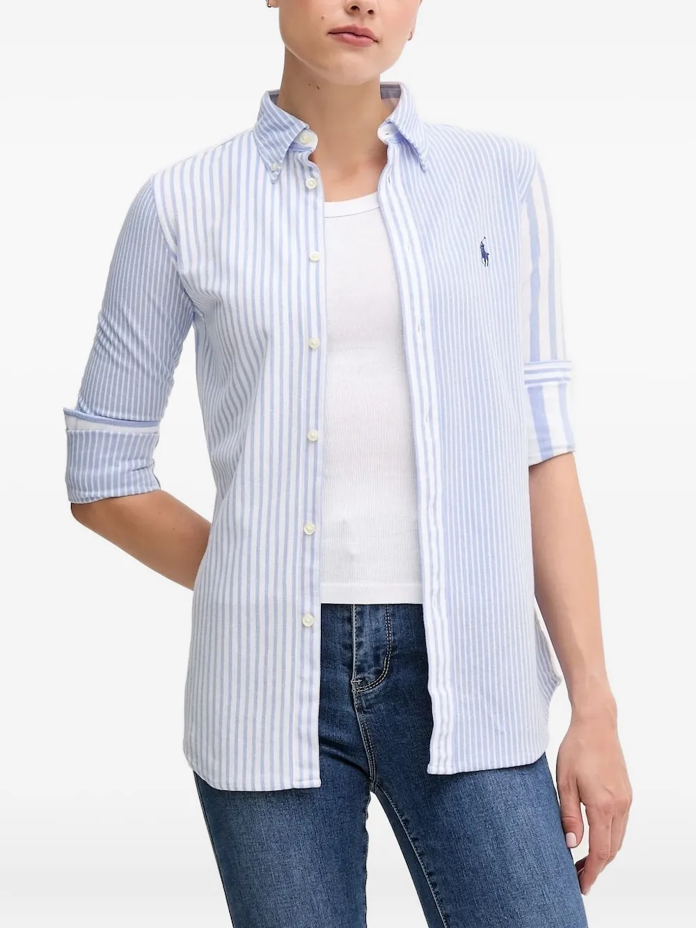 Polo Ralph Lauren striped cotton shirt | Blue | Image 1