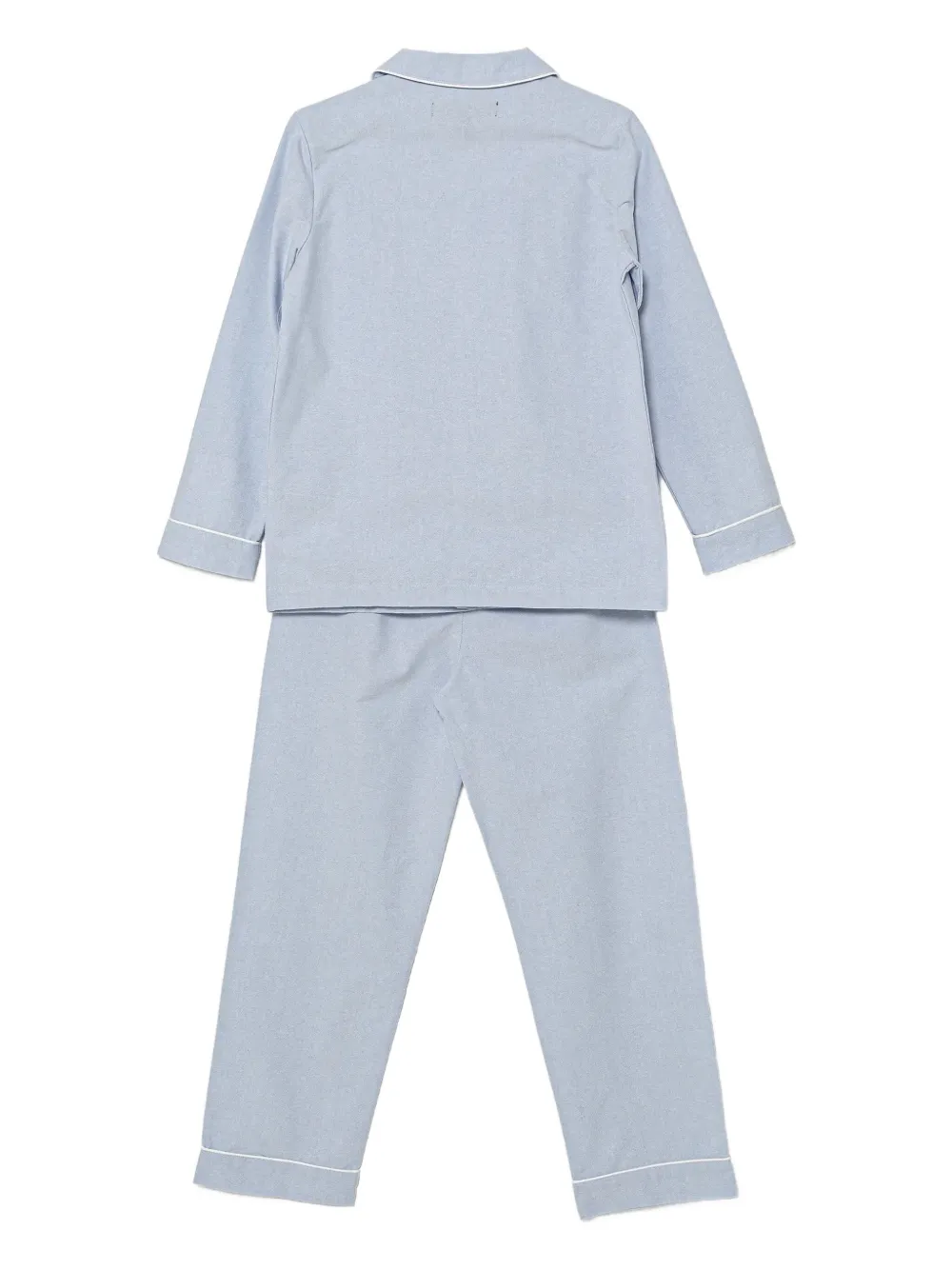 Polo Ralph Lauren Embroidered-logo Pajama Set In Blue