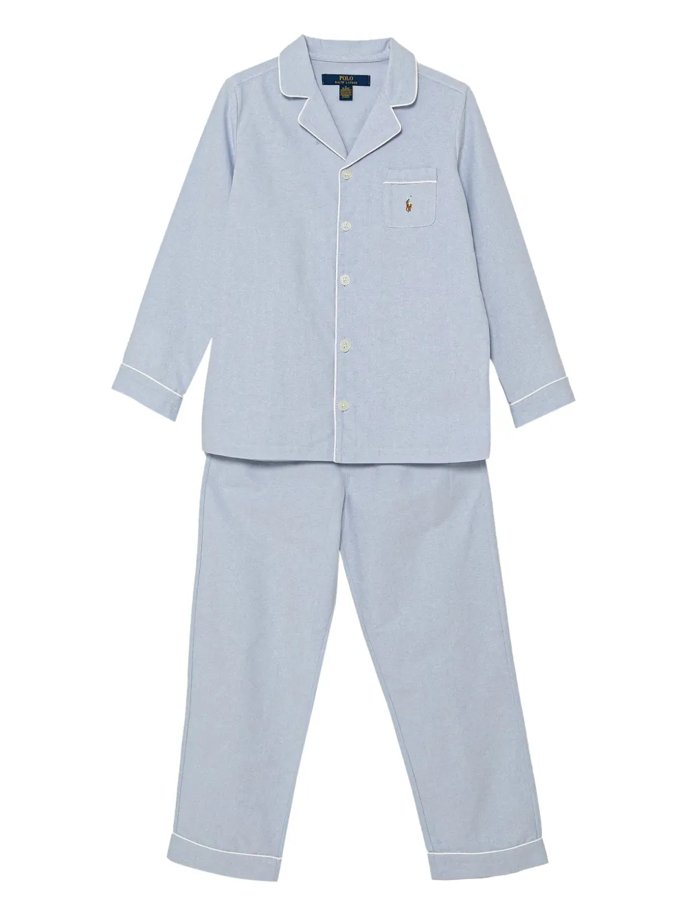POLO RALPH LAUREN KIDS embroidered-logo pajama set | Blue | Image 1