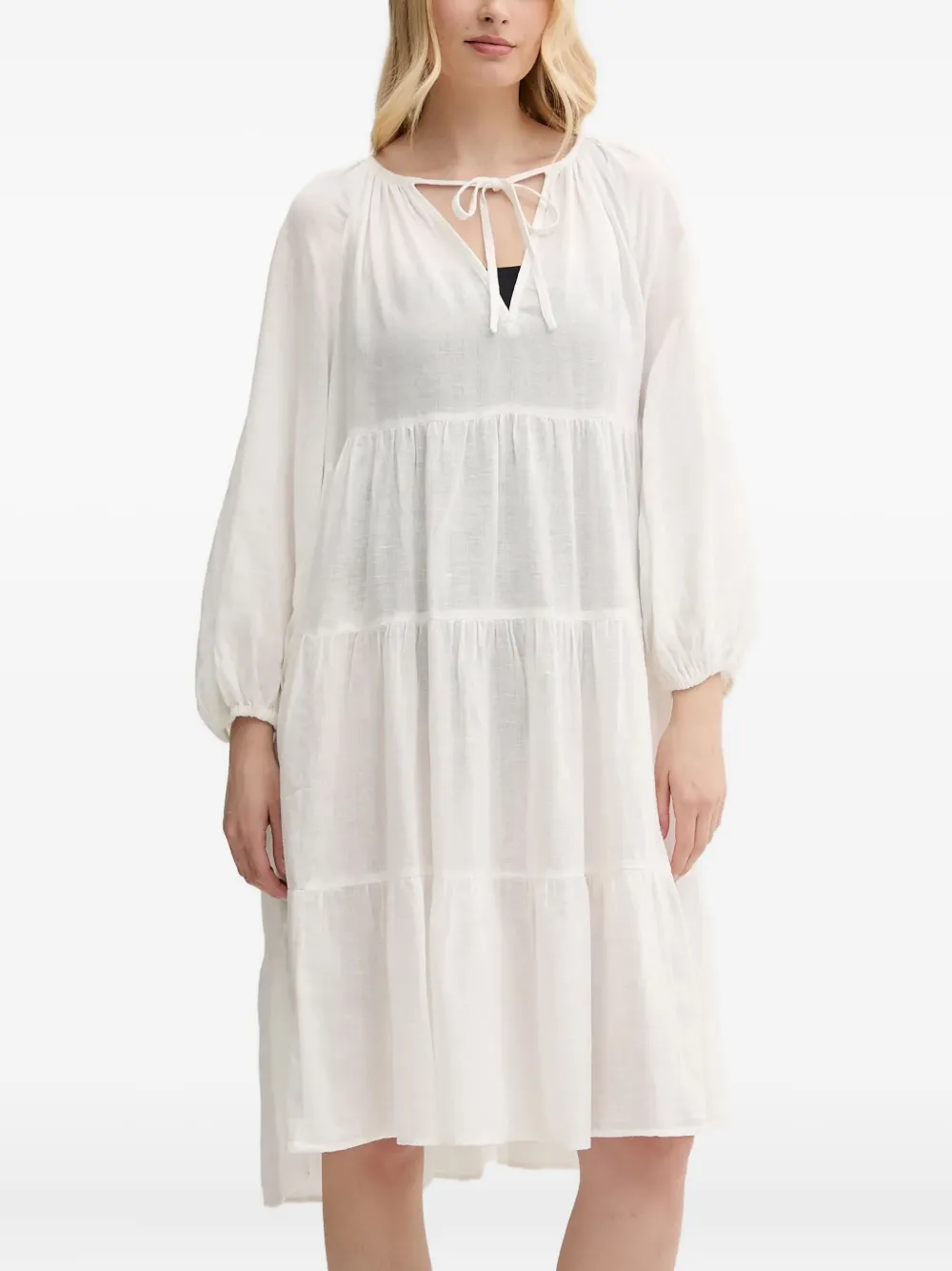 Polo Ralph Lauren Mini-jurk van biologisch katoen Wit