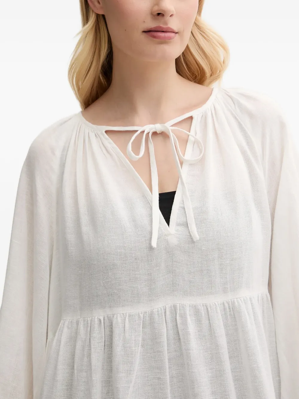 Polo Ralph Lauren Mini-jurk van biologisch katoen Wit