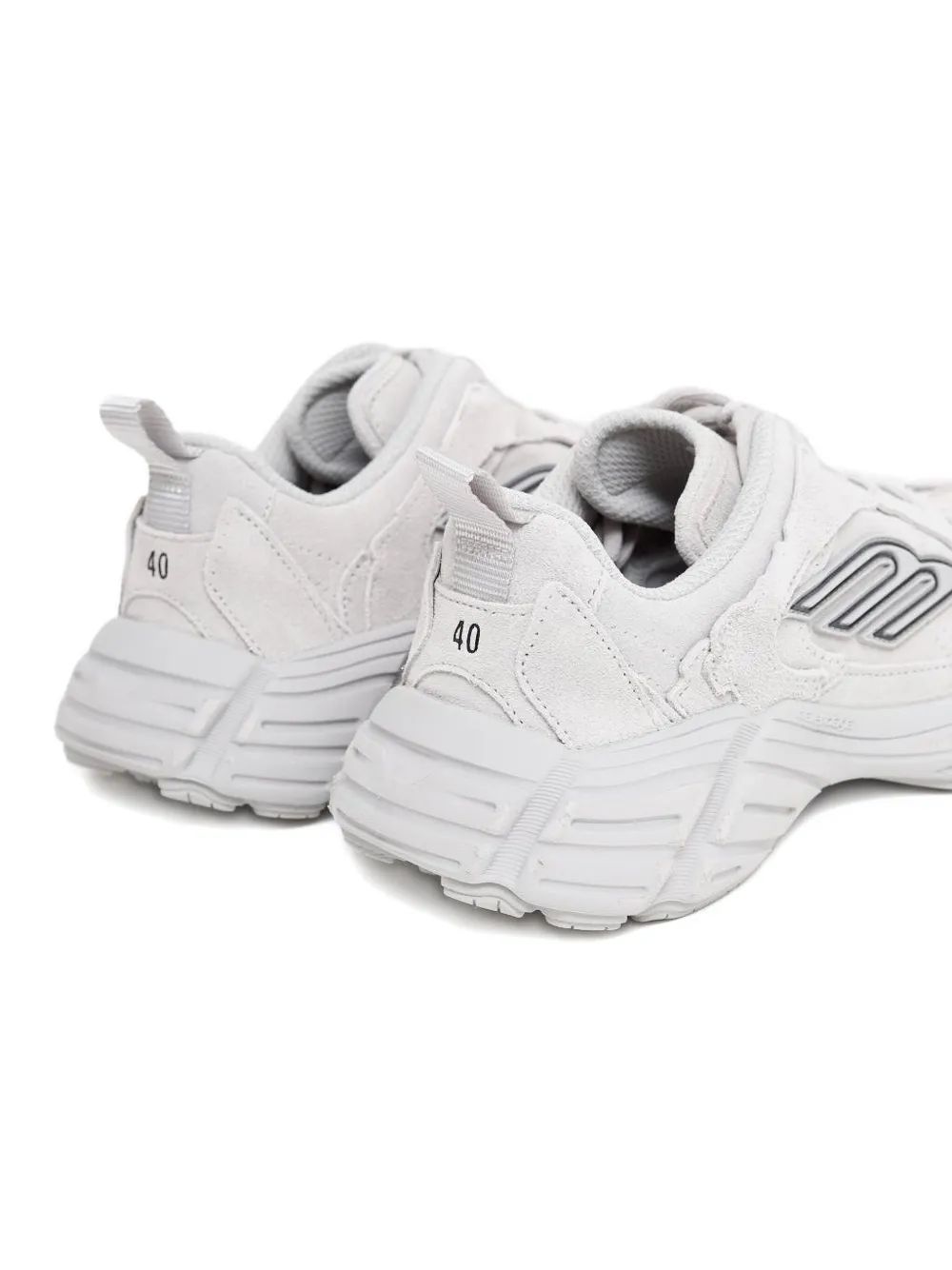Balenciaga suede logo sneakers White