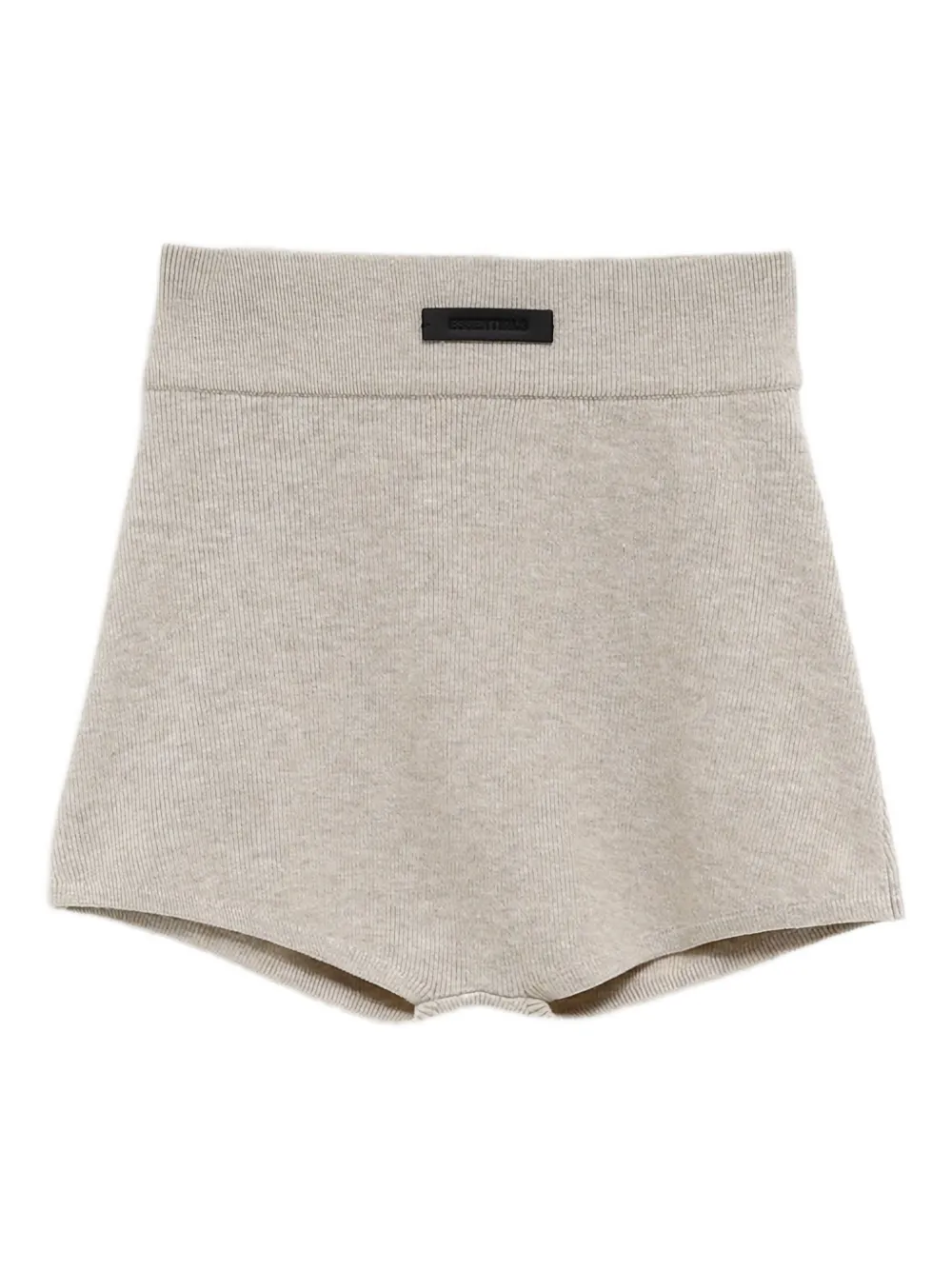 FEAR OF GOD ESSENTIALS ribbed knit shorts Beige