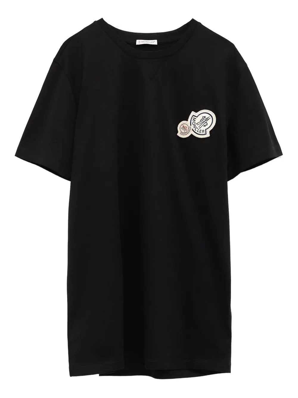 Moncler T-shirt met logo-applicatie Zwart