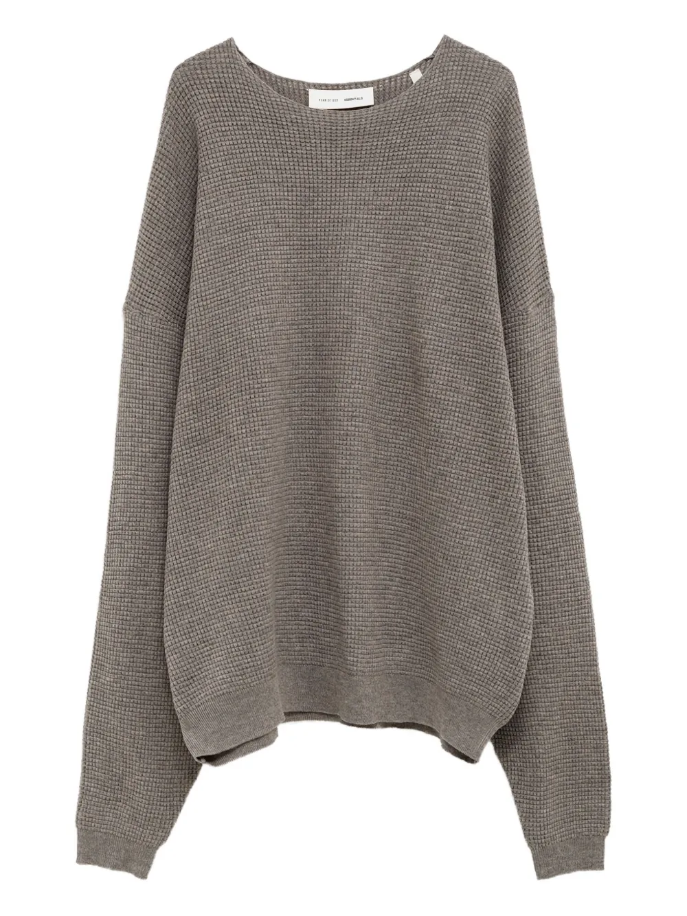 FEAR OF GOD ESSENTIALS waffle-knit sweater Beige