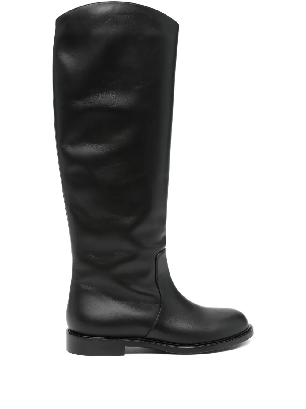 calf leather knee-high boots