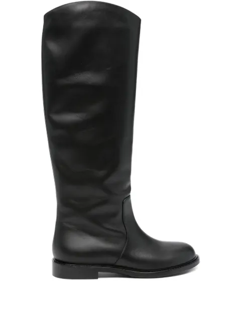 Sergio Levantesi calf leather knee-high boots
