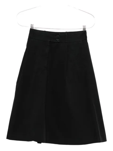 A.P.C. pleated cotton midi skirt