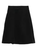 A.P.C. pleated cotton midi skirt - Black