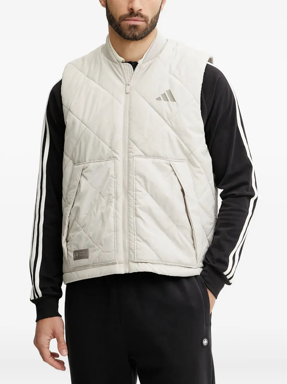 adidas x Mercedes-AMG Petronas Formula One Team Premium gilet | White | Image 1