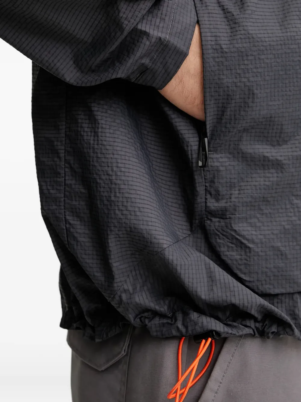adidas Terrex jack met capuchon en halve rits Grijs