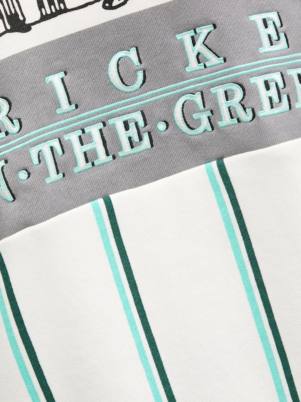 adidas Gestreepte sweater met cricketprint Wit