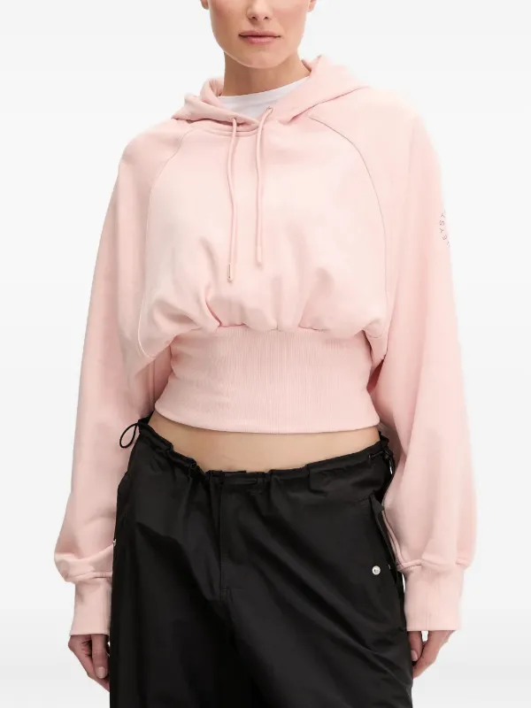 Adidas By Stella McCartney cinched-waist Hoodie Pink