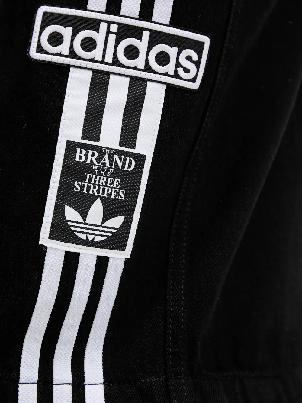 adidas Straight jeans met drie strepen Zwart