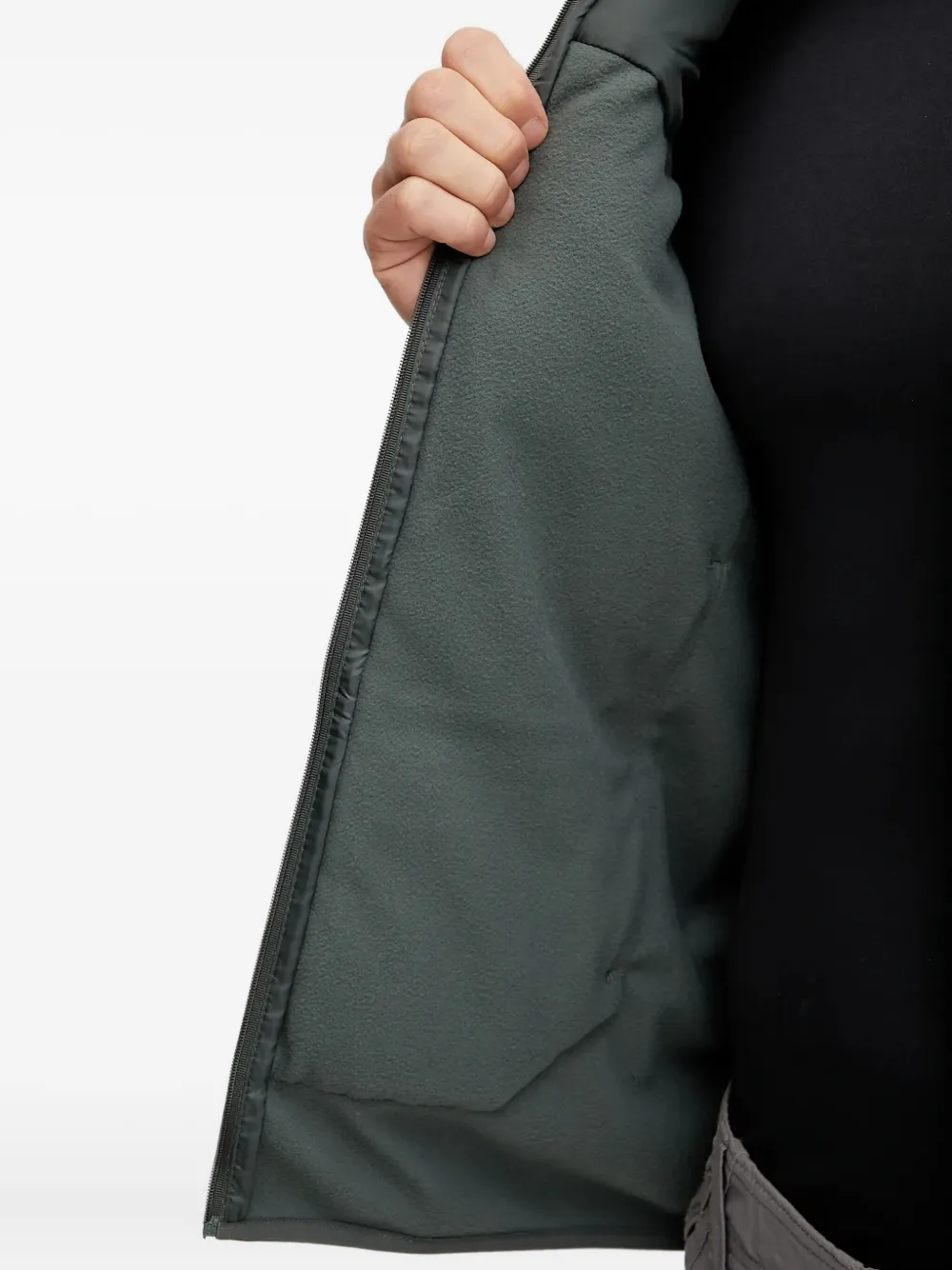 adidas Jack met capuchon en gewatteerd vlak Groen