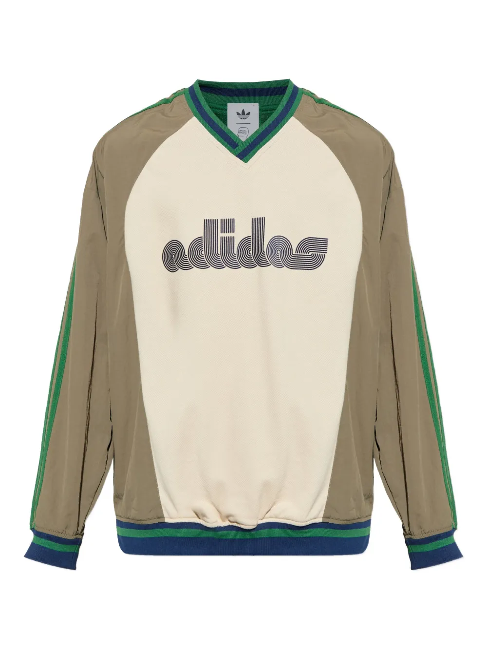 adidas x Brain Dead Originals カラーブロック スウェットシャツ - グリーン adidas x Brain Dead Originals カラーブロック スウェットシャツ - グリーン