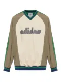 adidas x Brain Dead Originals colour-block logo sweatshirt - Green
