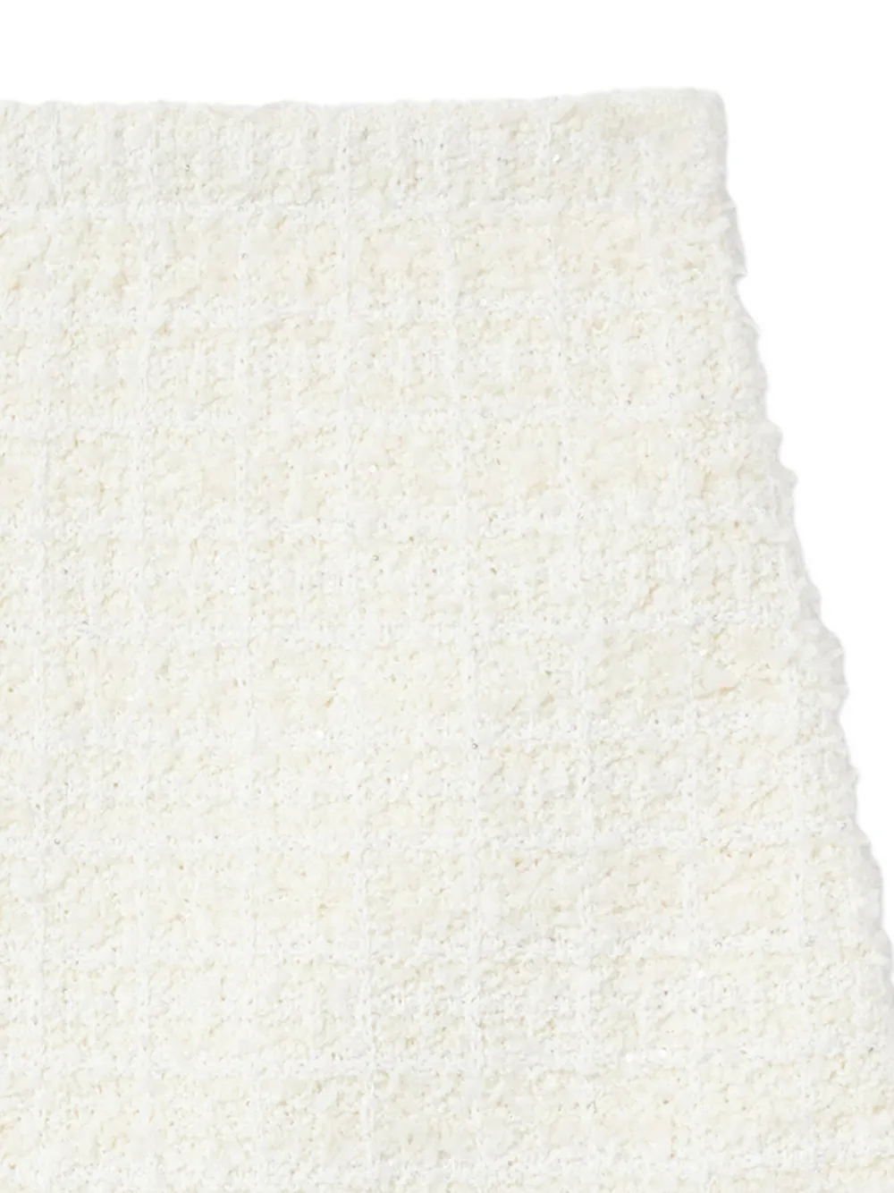 Self-Portrait Kids Rok met strikdetail en textuur Beige
