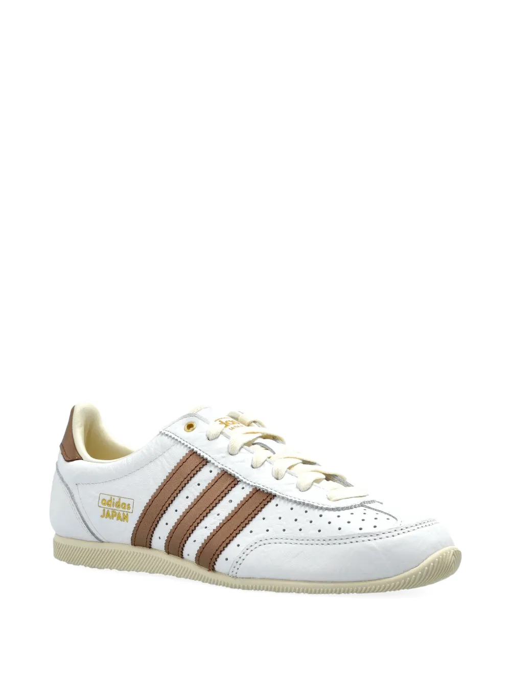 adidas perforated leather sneakers Neutrals
