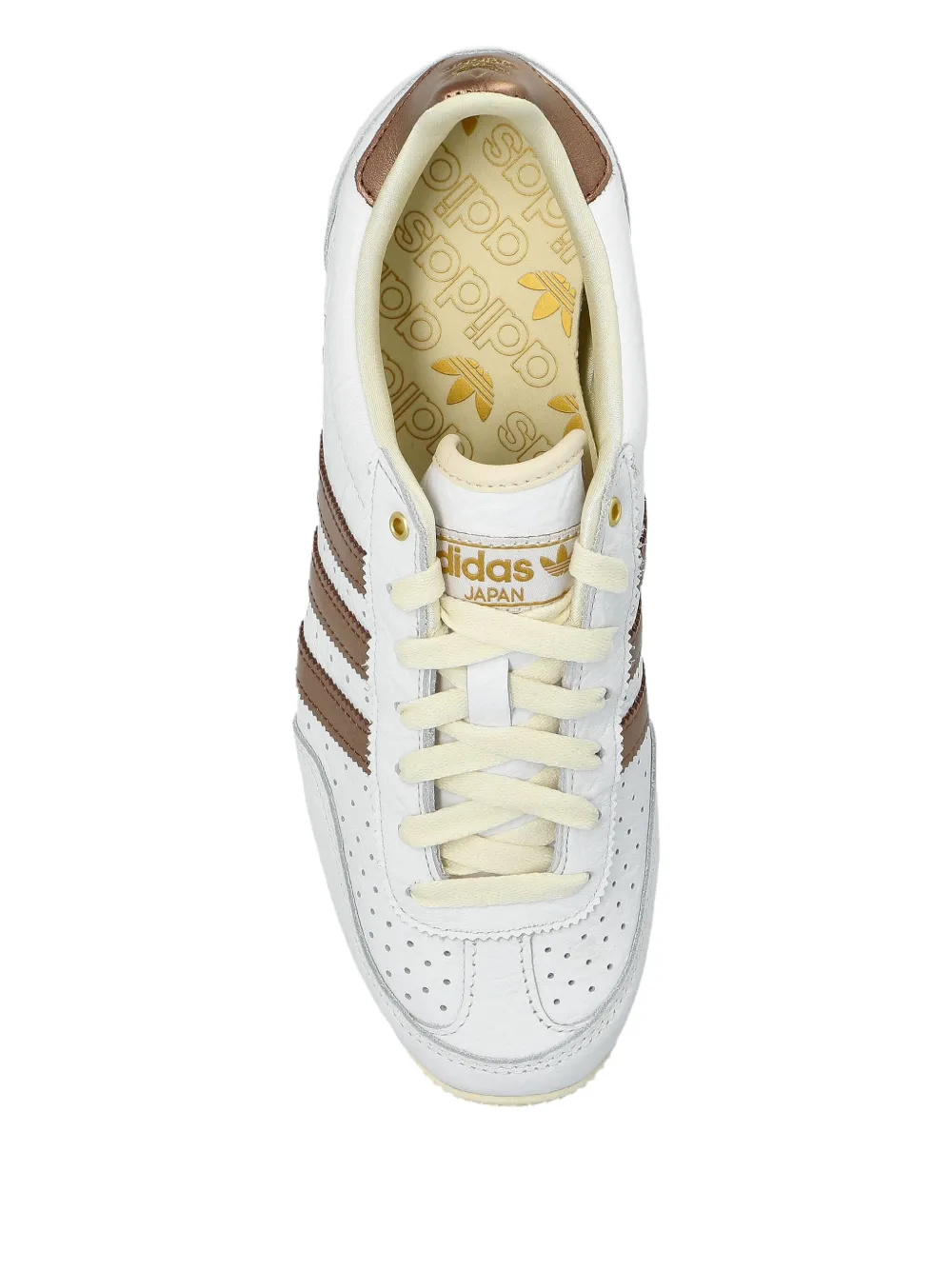 adidas perforated leather sneakers Neutrals