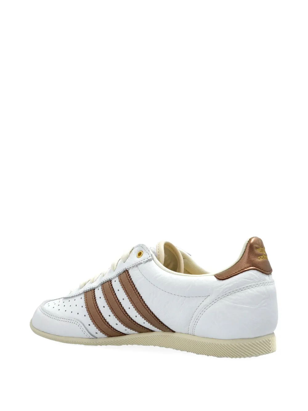 adidas perforated leather sneakers Neutrals